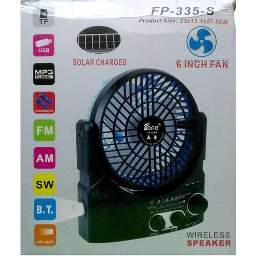 FP-335-S Fan with Bluetooth Speaker & Led Light