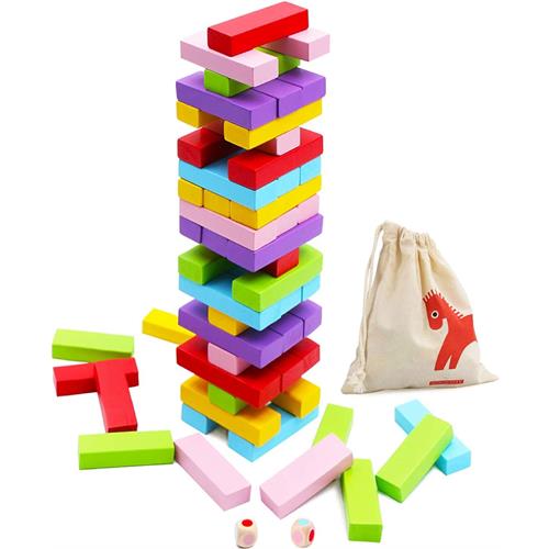 54 Pcs Rainbow Stacking Toys