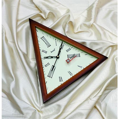 Ariel Wooden Triangle Shape Wall Clock