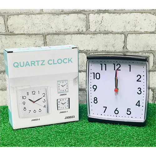 Classic Square Plastic Quartz Analog Wall Clock