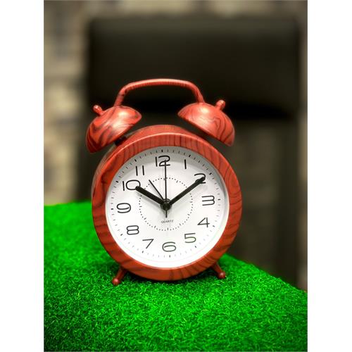 Classic Twins Alarm Clock (Brown)