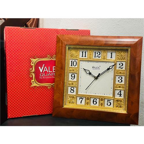 Valex Quartz Box Golden Style Wall Clock - VQ-033