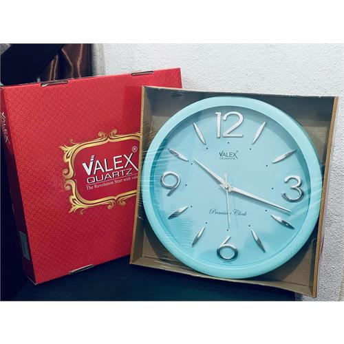Valex Quartz Sky Blue Wall Clock - VQ-81
