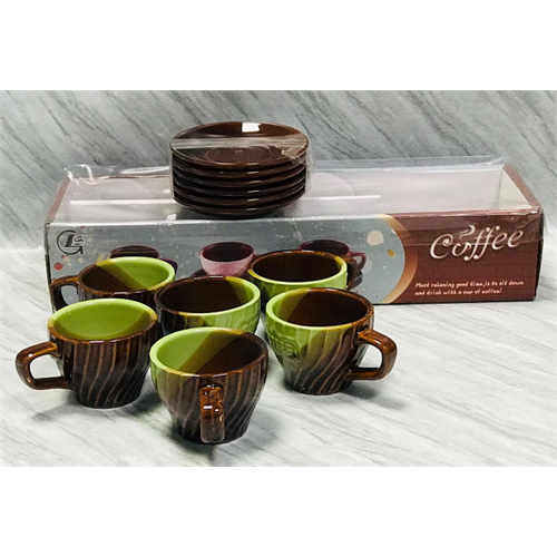 12 Pcs Coffee Cup & Sauser 352-15