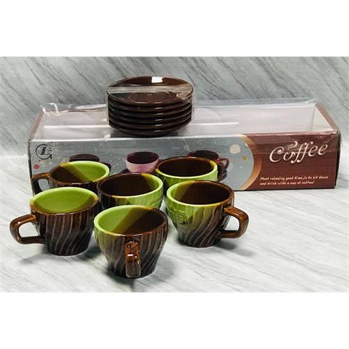 12 Pcs Coffee Cup & Sauser - 352-15