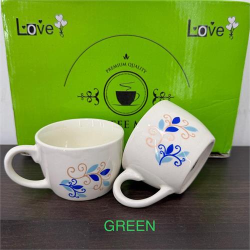 6 Pcs Coffee Cup - Green