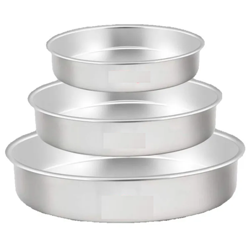 Sliver 3Pcs Cake Round Shape Mould