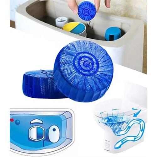 6 Pcs Blue Toilet Cleaner Soap