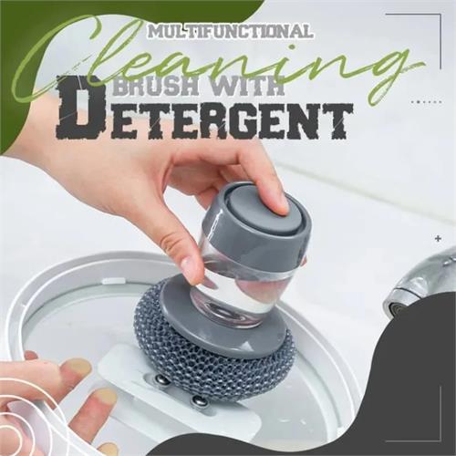 Multi-Functional Cleaning Brush With Detergent