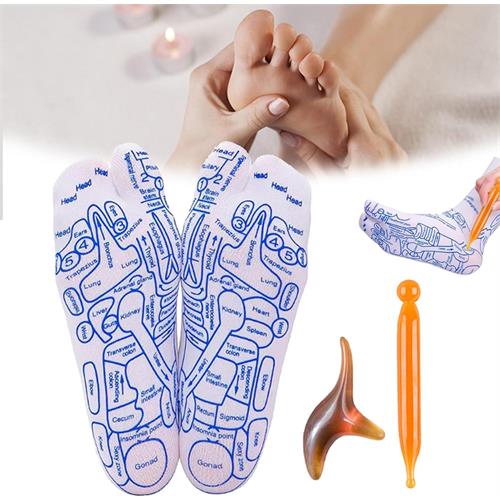 Reflexology Massage Socks With Tool