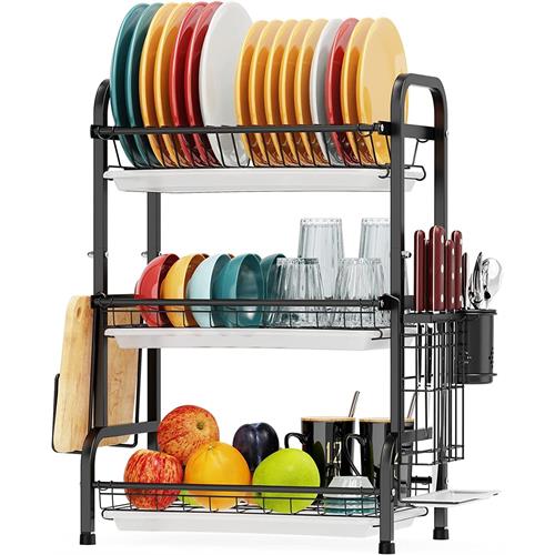 3 Tier Stainless Steel Dish Drying Rack