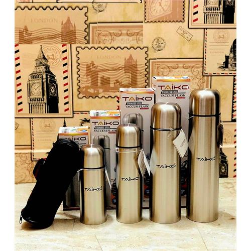 Taiko Stainless Steel Flask With Pouch - 1000ml