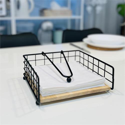 Wood Metal Tissue Holder - B17