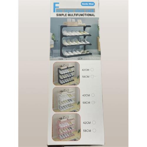 3 Layer C Shape Shoe Rack - Nordic Wind