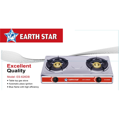 Earth Star Dual Burner Gas Cooker ES-626DB