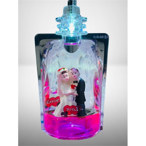 Couple Marriage Statue Bottle With Light (P05340)