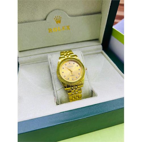 Rolex Rosra Causal Gold & Gold Dial Watch