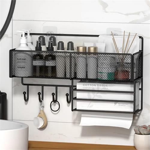 Tissue And Toiletries Storage Rack