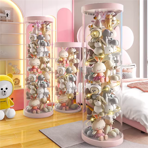 Transparent Doll Storage Tube