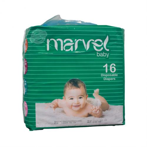 16 Pcs Marvel Baby Diapers M