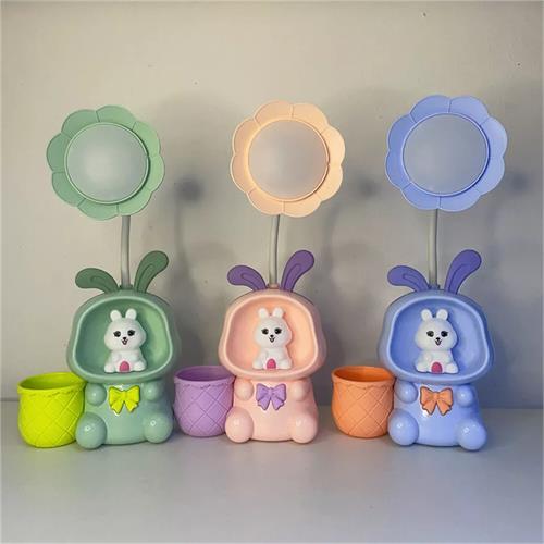 Space Rabbit Led Table Lamp With Pencil Holder