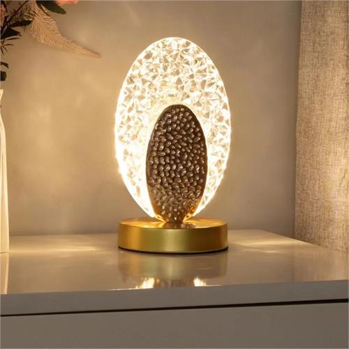 Golden Crystal Rechargeable Table Lamp