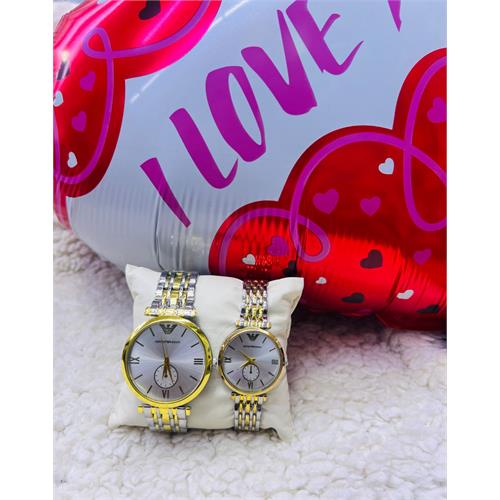 Empario Small Head Gold & Sliver Couple Watch