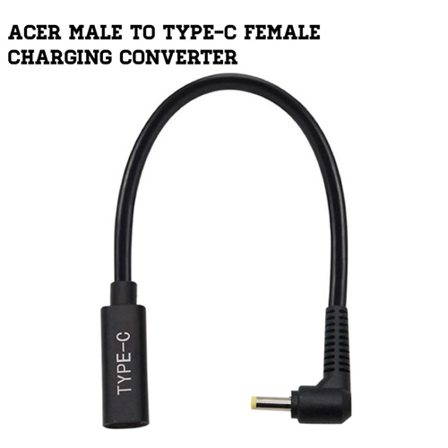 Acer Male To Type C Female Charging Converter