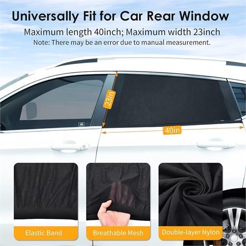 2 Pcs Back Window Shield Cover