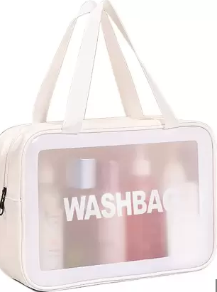 Cosmetic Travel Wash Bag (WHITE)