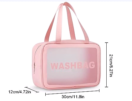 Clear Cosmetic Travel Wash Bag Large