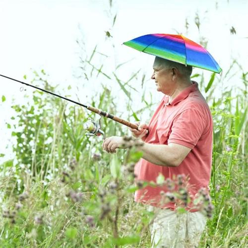 Rainbow Umbrella Hat