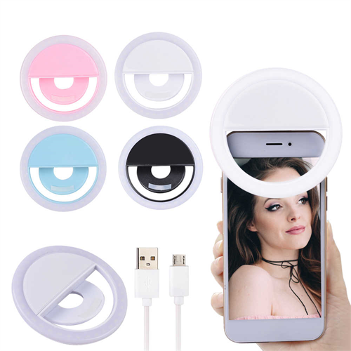 USB Selfie Led Ring Flash Light Portable Phone Selfie Lamp