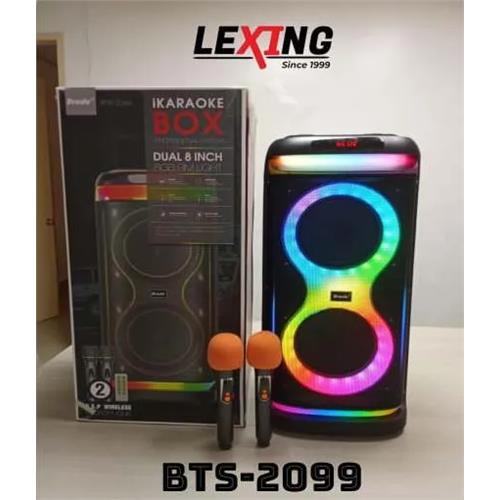 Brodu BTS-2099 iKaraoke Dual 8 Inch Bluetooth Speaker
