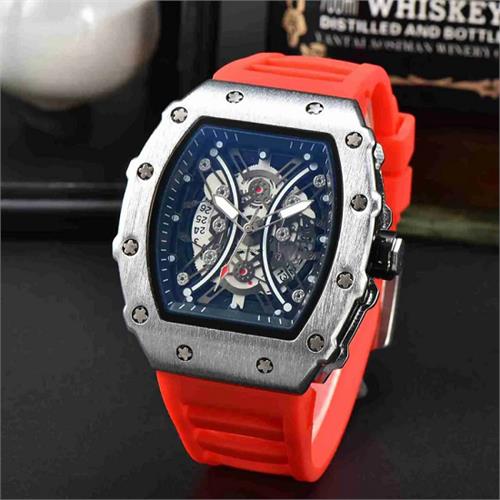 Richard Mille Style Square Watch (Orange)