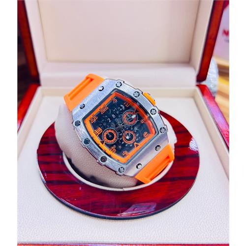 Richard Mille Style Square Watch (Orange)