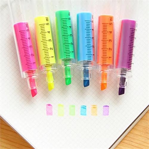 1 Pcs Syringe Design Highlighter