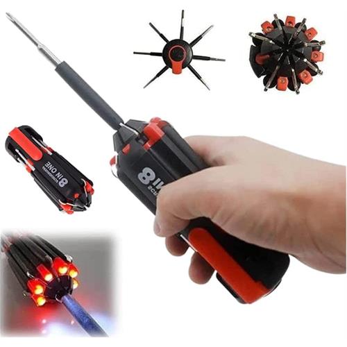 8 in 1 Screwdriver With Torch