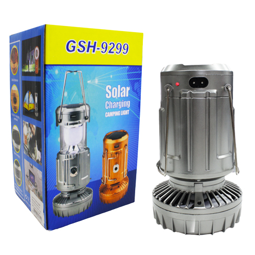 Solar Camping Light With Fan GSH-9299