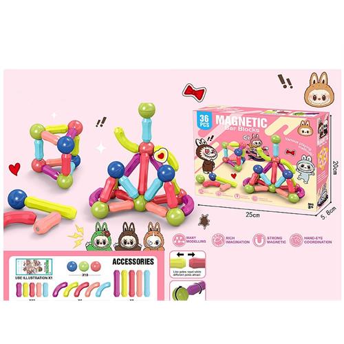 36 Pcs Magnetic Bar Blocks - ACL02