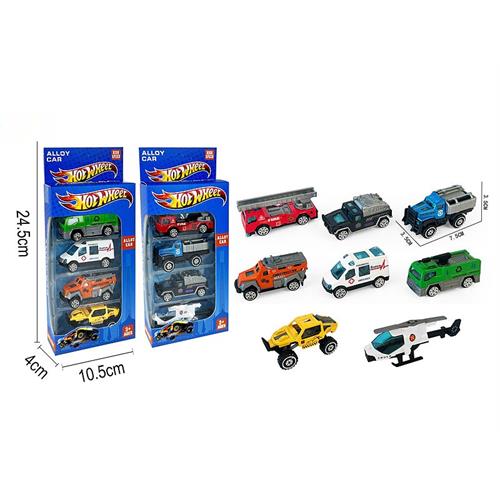 4 Pcs Die-cast Metal Car - 96B-14