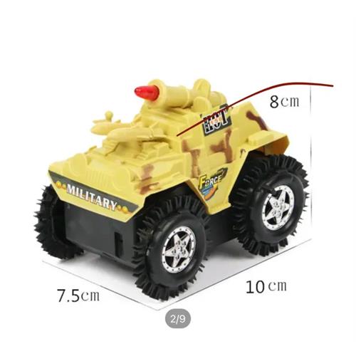 Mini Monster Tumbling Tank Toy - Battery Powered
