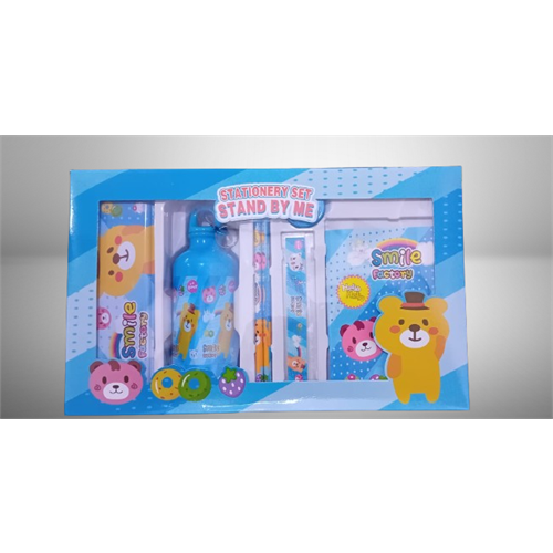 8 In 1 Childrens Stationery Set With Water Bottle