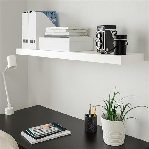 Wooden Wall Shelf - White