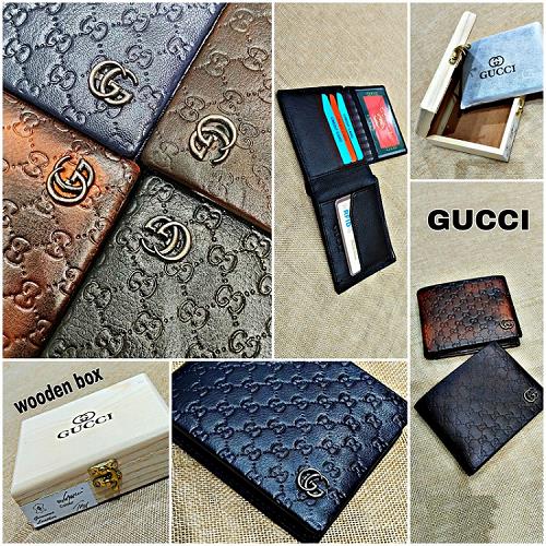 Gucci Mens Wallet - Genuine Leather