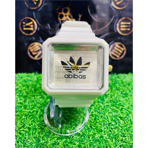 Adidas Rubber White Strap Watch