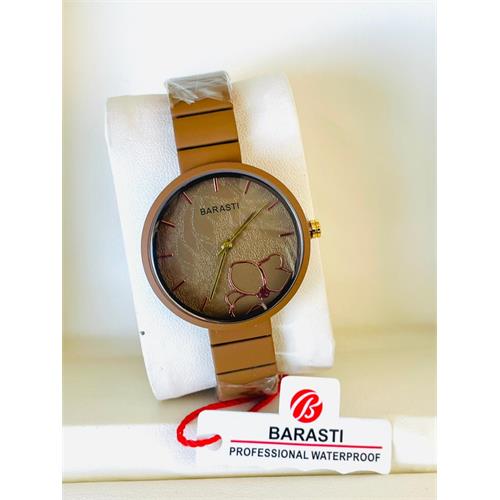 Barasti Mate Steel Watch For Ladies (Brown)