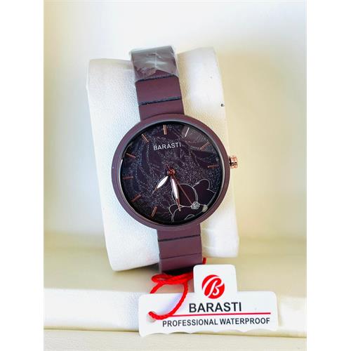 Barasti Mate Steel Watch For Ladies (Maroon)