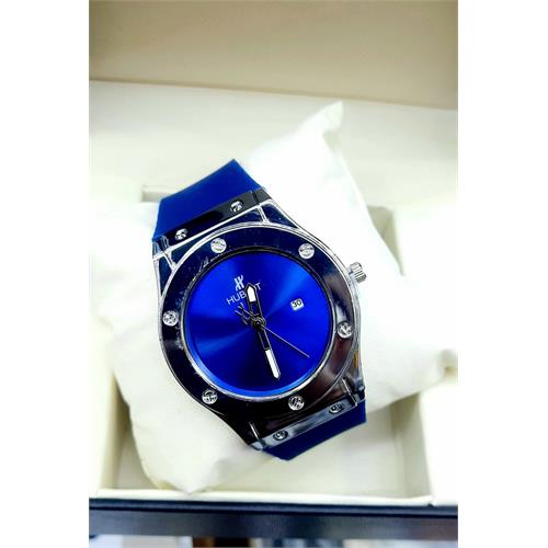 Hublot Black Heart Special Date Blue Dial Mens Watch