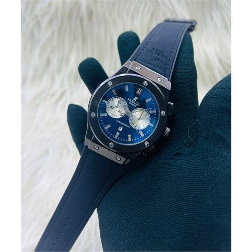 Hublot Geneve Light Blue Mens Dark Blue Dial Watch